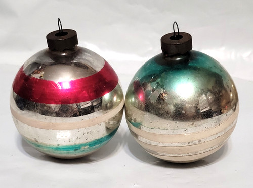 Due ornamenti vintage vetro - vintage,