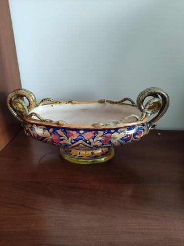 Centrotavola ceramica maiolica