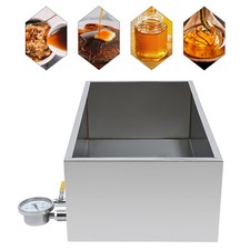 Padella evaporatore sciroppo d'acero in acciaio inox con valvola e termometro