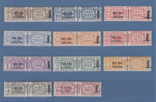 Italia 1944 francobolli pacchi