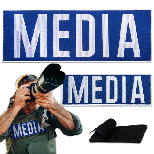 Patch media ricamata - media, 2