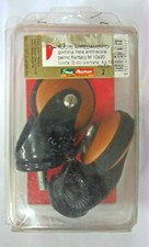 2 Ruote per Mobili in Gomma nera Antitraccia ø 60 mm portata 50 kg 