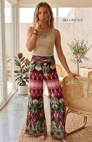 Pantaloni palazzo multicolore - pantaloni,