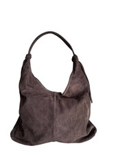 Borsa a spalla grande donna in pelle scamosciata – Suede Hobo Bag oversize