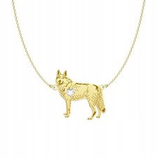 Collana placcata oro con cane