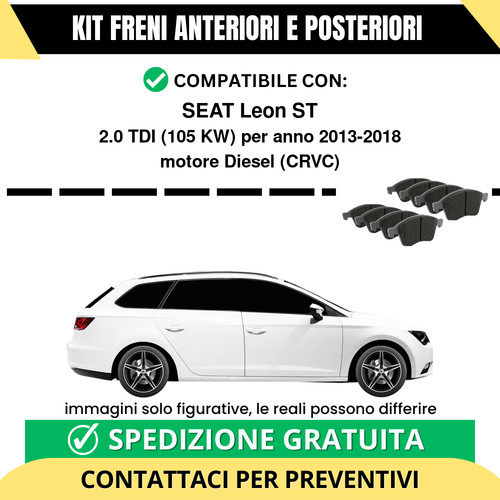 Pastiglie freno ant post - freno, +