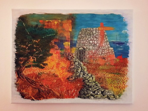 Quadro dipinto mano - mano, acrilico