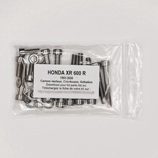 HONDA XR 600 R 1993-2000 Kit viti brugola inox n°3 carter motore XR600 XR600R
