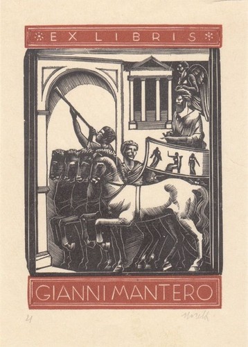 Exlibris libris incisione - libris,
