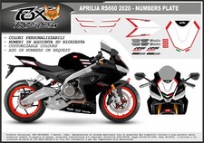 ADESIVI stickers MOTO KIT per APRILIA RS 660 NUMBERS PLATE TABELLE PORTANUMERO
