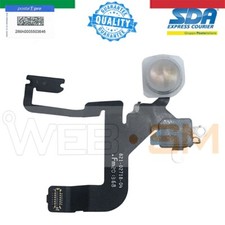 FLAT LUCE LED FLASH TORCIA + MICROFONO PER IPHONE 12 PRO A2341 A2406 A2408 A2407