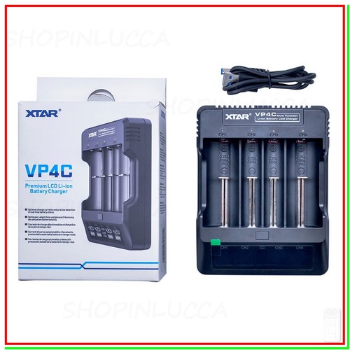 Caricabatterie xtar vp4c - vp4c, lcd