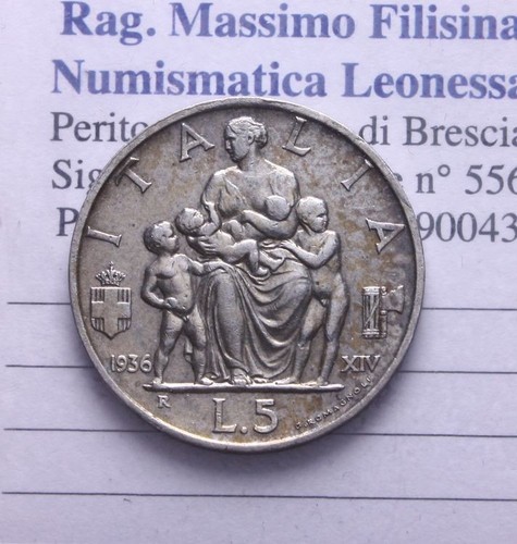 Veiii lire argento - 5,