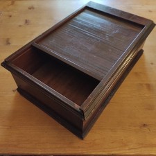 Antico Legno Tischsekretär M.Serrande Reception Armadio con Ruote Vintage Um