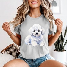 T-shirt da donna Bichon Frise