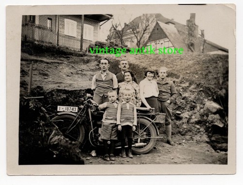 Foto moto epoca famiglia - moto, d'epoca