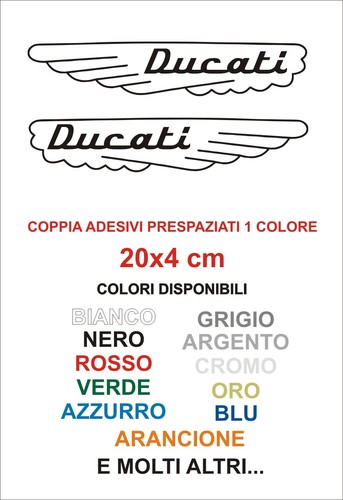 Kit adesivi ducati vintage - ducati,