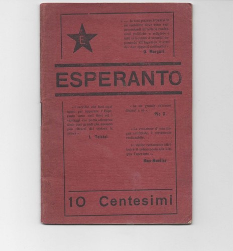 Raro libretto esperanto - libretto, "esperanto"
