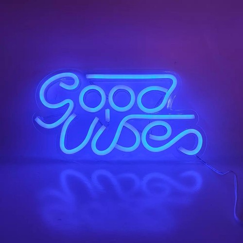 Insegna led neon good vibes - neon,