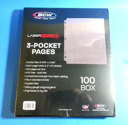 100 bcw laserweld pagine album - laserweld,