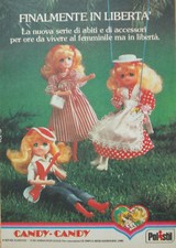 Pubblicità Advertising Werbung Italian Clipping 1982 CANDY CANDY abiti Polistil