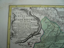 Carte Eveche Paderborn, 1762