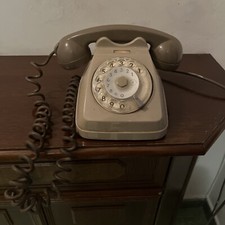 Telefono vintage disco - telefono, beige