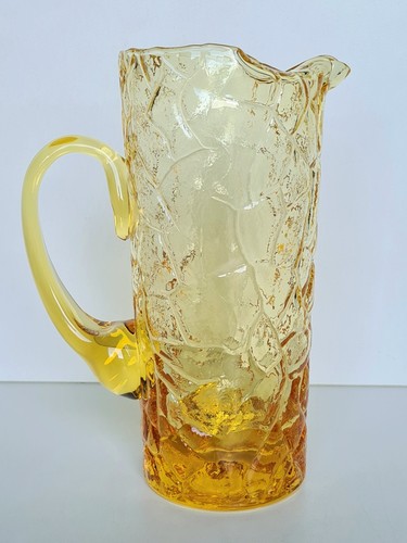 Caraffa vetro giallo anni - in,