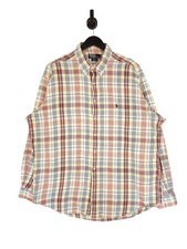 Polo Ralph Lauren vintage camicia a quadri taglia XL uomo manica lunga Blake 100% cotone