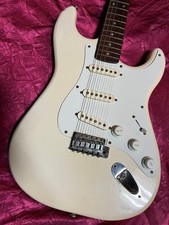 Fresher Straighter Stratocaster anni 80 chitarra vintage bianco crema MIJ rara