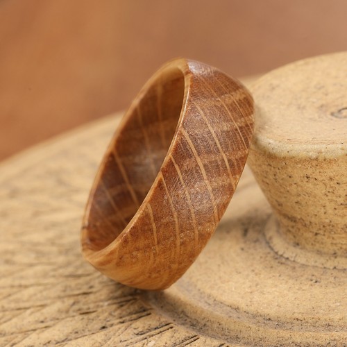 8mm whiskey barrel wood ring - 8mm,