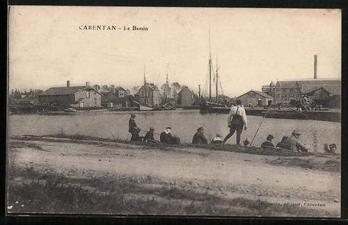 Cpa carentan bassin - le,
