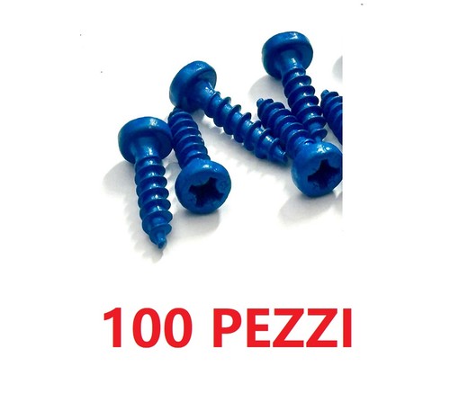 Kit 100 viti croce - 100, blu