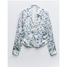 NWT ZARA FITTED PRINTED SHIRT