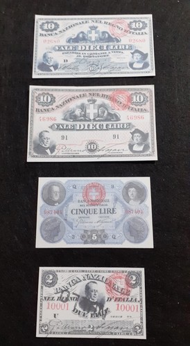 Banconote lire 5 - banconote, e