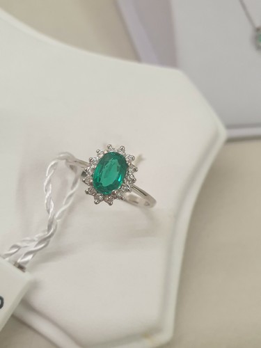 Anello punto luce - , bianco