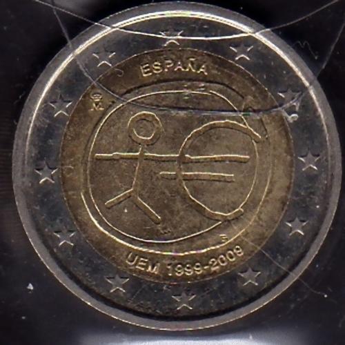 Moneta spagna 2 - spagna:, euro