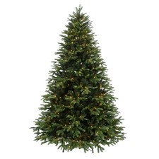 Albero di Natale Realistico in PE e PVC molto Folto Luci a Led Calde H 210 B.160