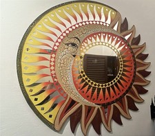 Specchio Decorativo Sole E Luna