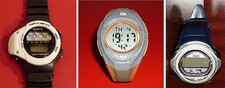 Lotto 3 Orologi Da Polso - KRIEN - DECATHLON - DEPTHSENSOR - Vintage Anni 80-90