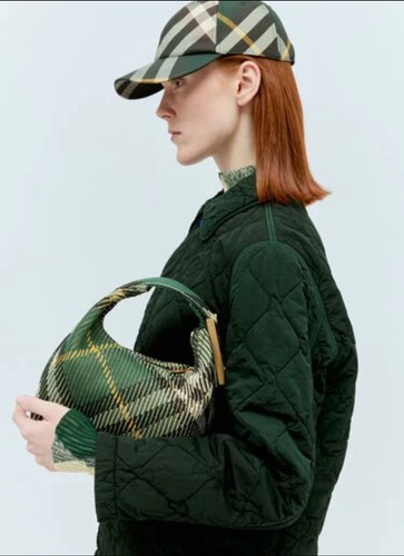 Borsa burberry mini peg verde - mini,