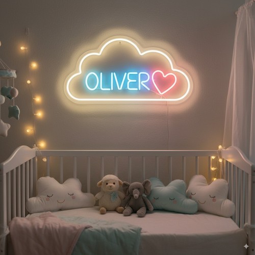 Insegna neon asilo - asilo, nursery