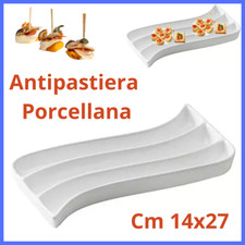 Antipastiera porcellana bianco