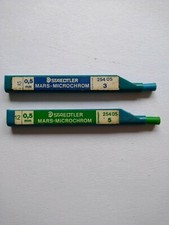 6 MINE PER MATITA 0,5 mm COLORE BLU+  1 MINA VERDE.STADLER.Mars -Microchrom.