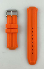 Cinturino Orologio Nautica Arancione Silicone Ottima Qualità Uomo Fibbia