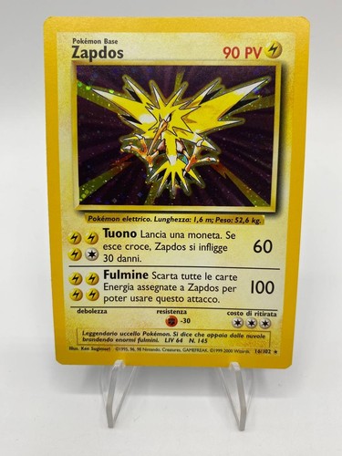 Carta pokémon zapdos - pokémon, 16/102