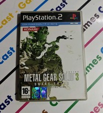 METAL GEAR SOLID 3 SNAKE EATER ITALIANO PS2 PLAYSTATION 2 DISCO COME NUOVO ITA 