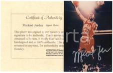 1995 ca BASKET USA NBA Michael JORDAN - Signed Autographed 10x15 cm Photo