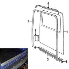 BATTITACCO GUARNIZIONE PORTELLONE PORTA POSTERIORE PER LAND ROVER DEFENDER 90