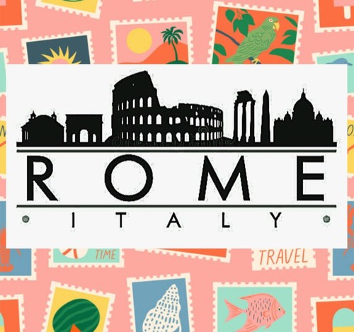 Roma italia adesivo - italia,, skyline